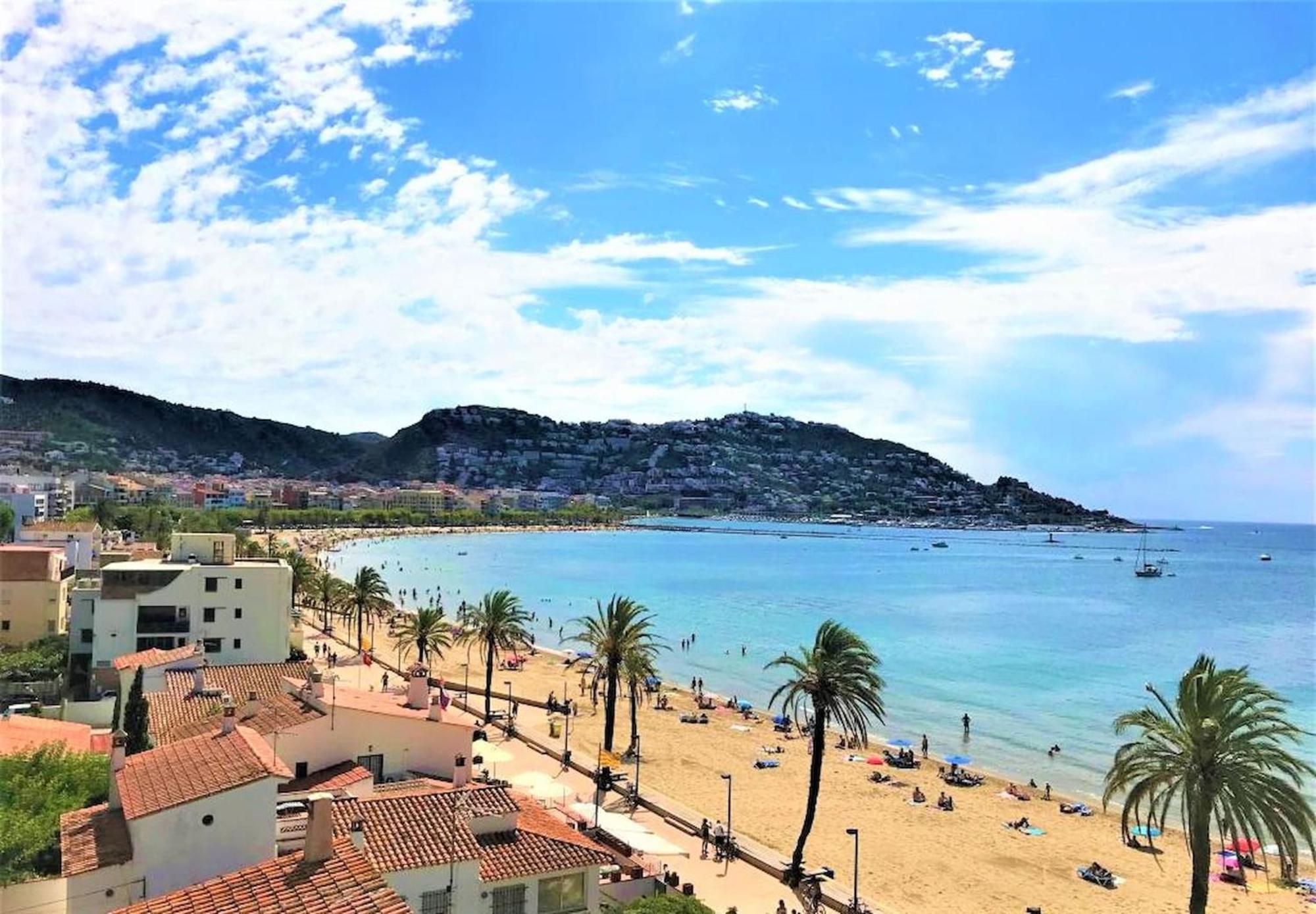 Apartamento En Roses A 2 Min De La Playa Con Vistas Al Mar Av-18 Girona Eksteriør bilde