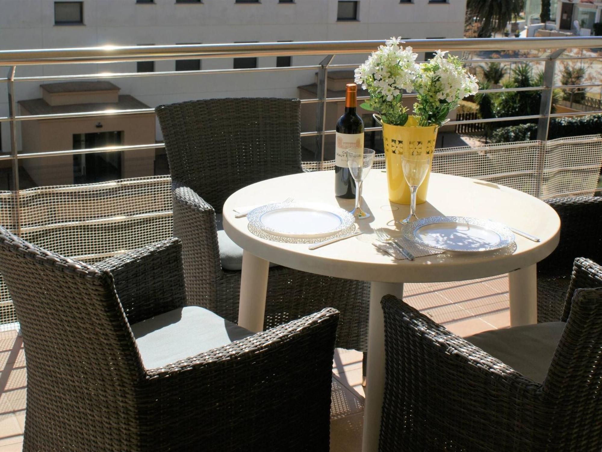 Apartamento En Roses A 2 Min De La Playa Con Vistas Al Mar Av-18 Girona Eksteriør bilde